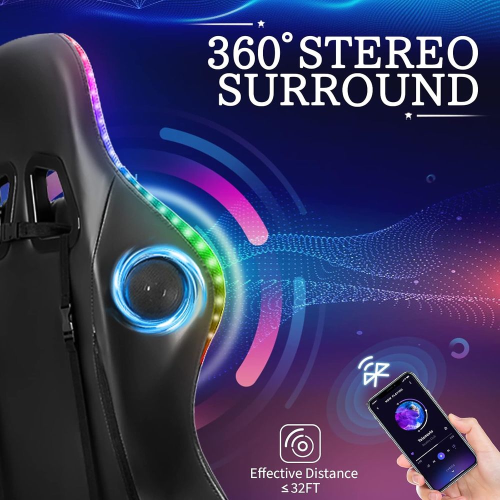 RGB Gaming Chair with Speakers - Rgb Gaming Chair 评论和价格