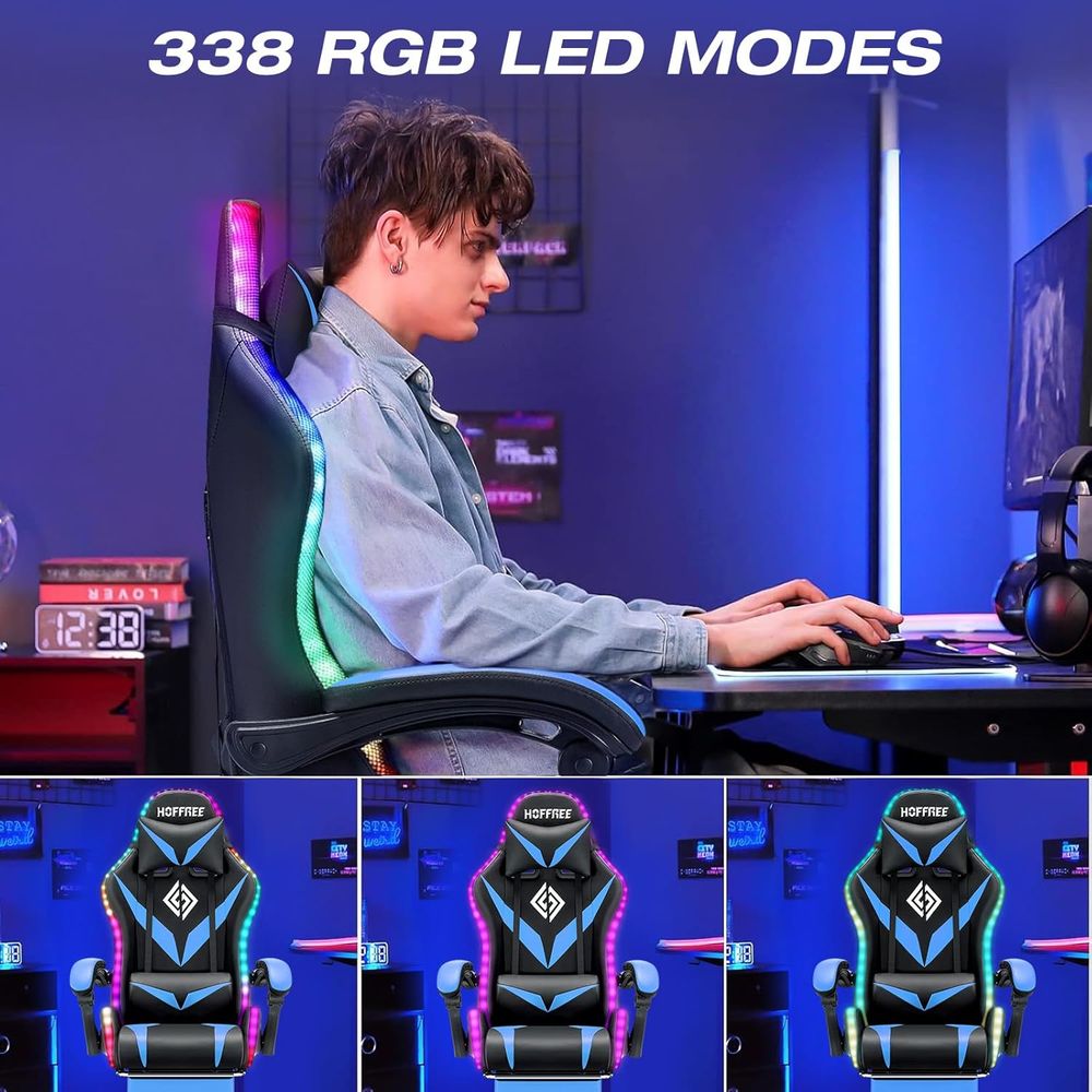 RGB Gaming Chair with Massage  - Rgb Gaming Chair 评论和价格