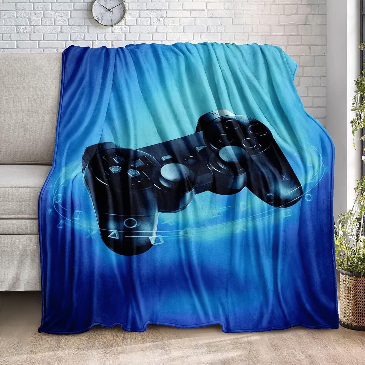 Gaming Logo Fleece Throw Blank - Esports Gaming Logo 评论和价格