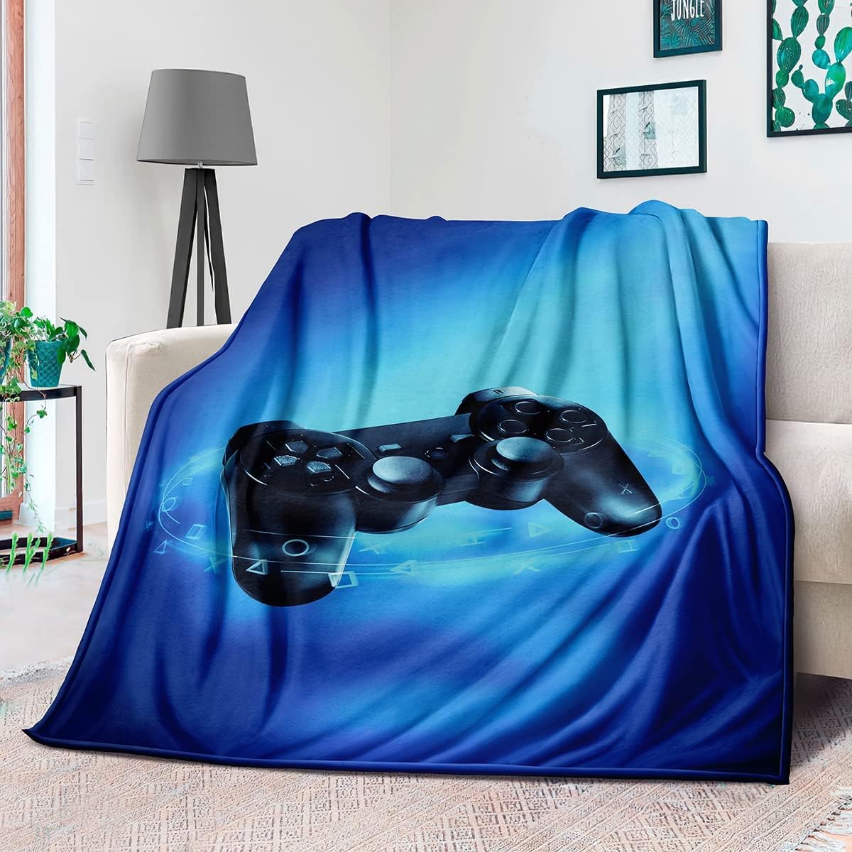 Gaming Logo Fleece Throw Blank - Esports Gaming Logo 评论和价格
