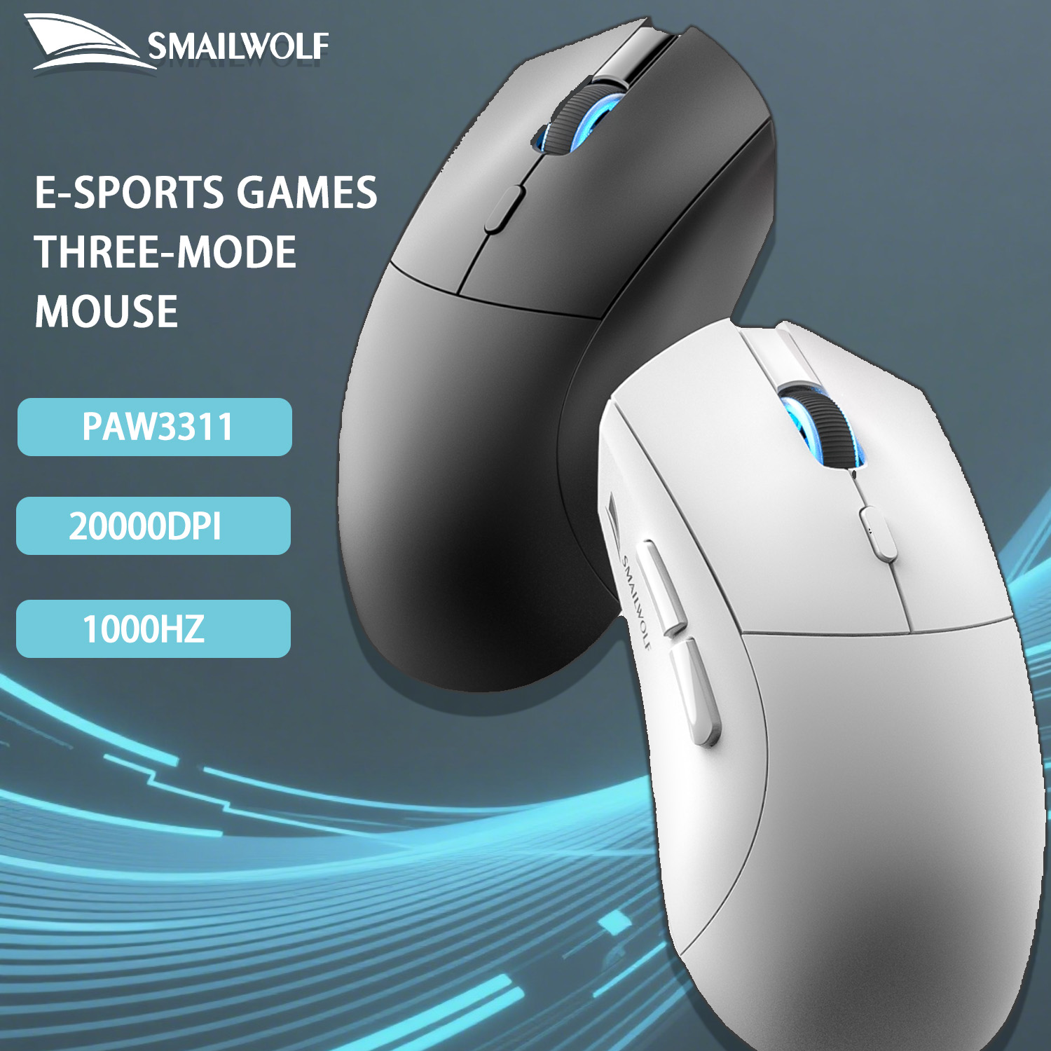 SMAILWOLF RS7 Bluetooth wirele - Esports Gaming Mouse Wireless 评论和价格
