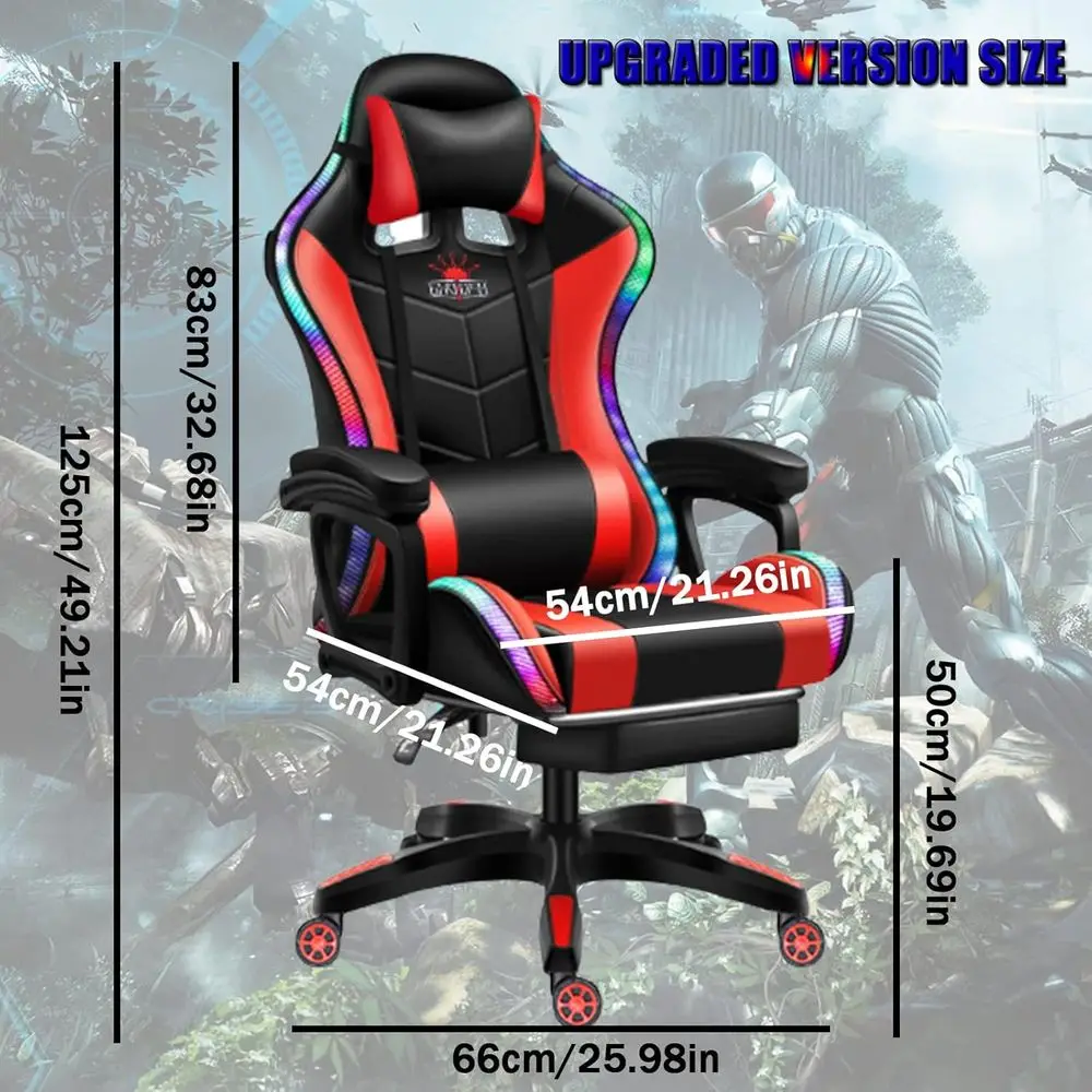 Ergonomic High-Back Gaming Cha - Rgb Gaming Chair 评论和价格