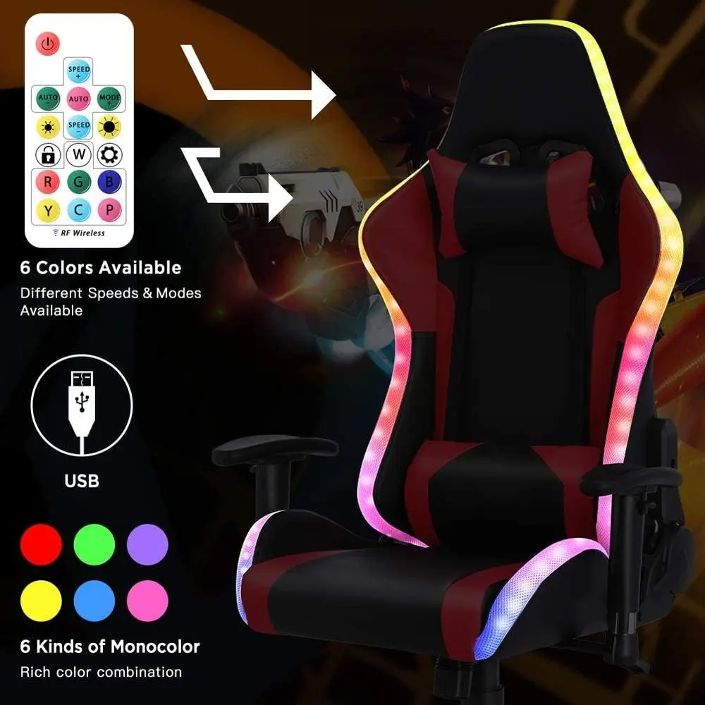 Ergonomic High-Back Gaming Cha - Rgb Gaming Chair 评论和价格