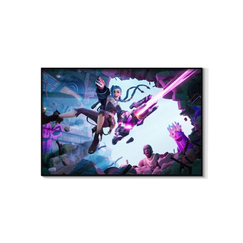 Arcane Jinx Double Version Unf - Esports Gaming Poster 评论和价格