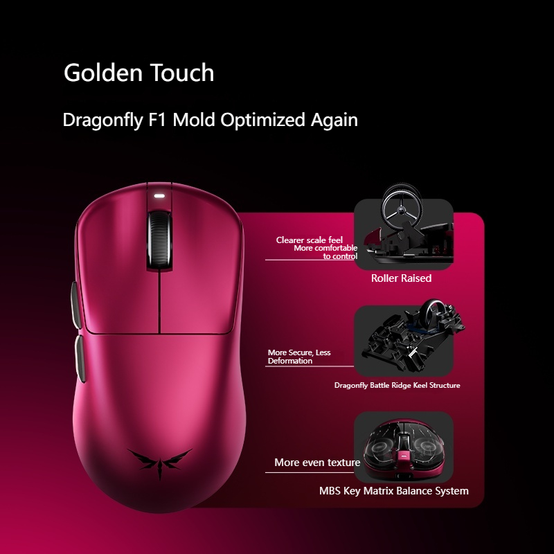 VGN Dragonfly F1 V5 Lightweigh - Esports Gaming Mouse Wireless 评论和价格