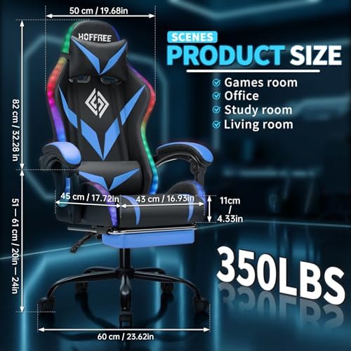 RGB Gaming Chair with Massage  - Rgb Gaming Chair 评论和价格