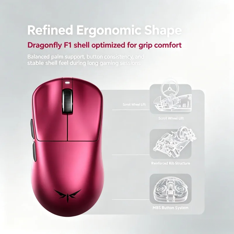 VGN Dragonfly F1 V5 Wireless G - Esports Gaming Mouse Wireless 评论和价格