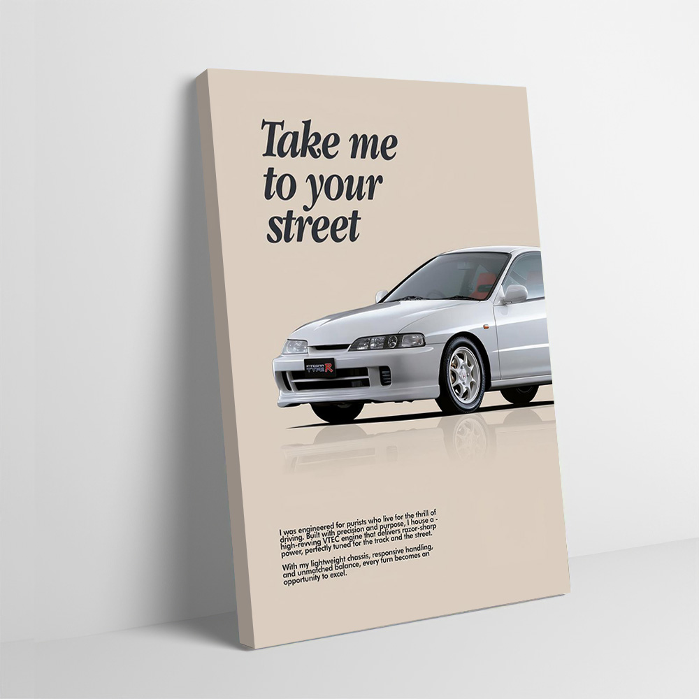 Sports Car Integra Type R Prin - Esports Gaming Poster 评论和价格