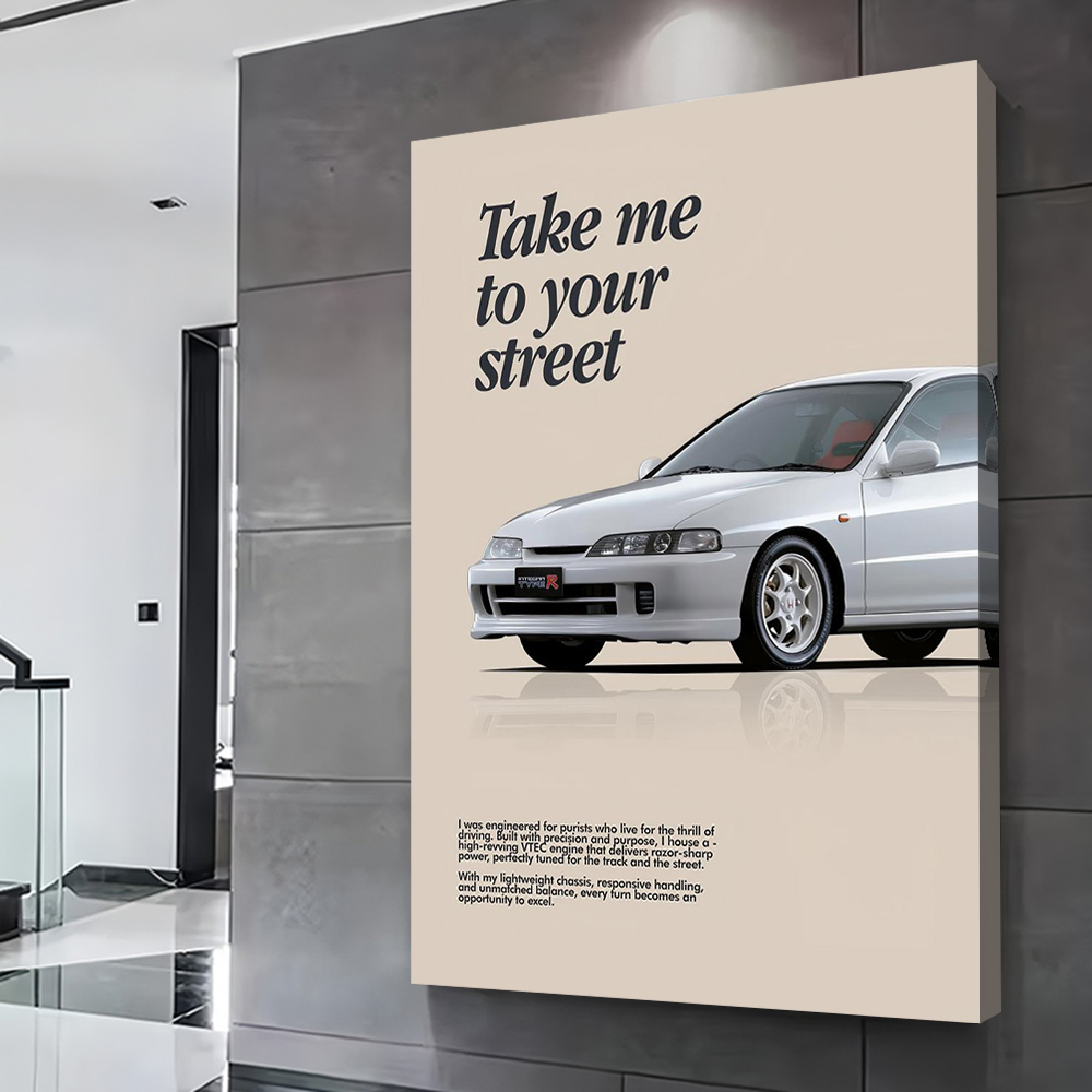 Sports Car Integra Type R Prin - Esports Gaming Poster 评论和价格