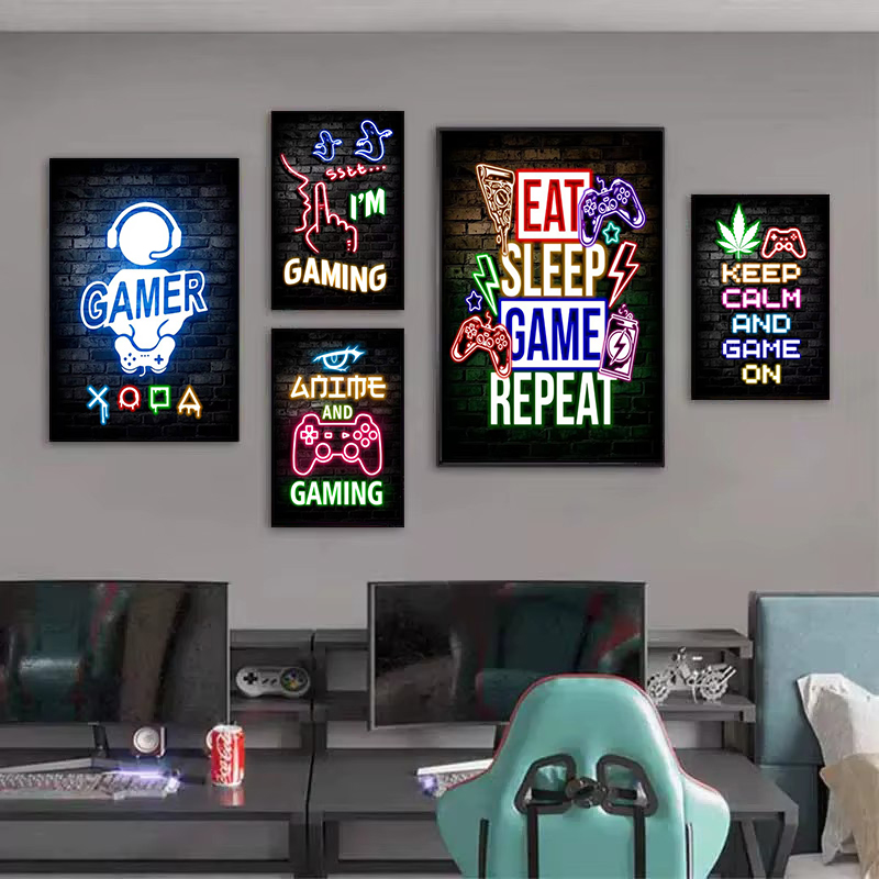 1pc Frameless Canvas Painting  - Esports Gaming Poster 评论和价格