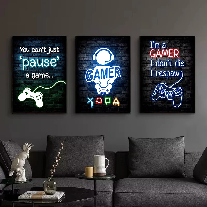 1pc Frameless Canvas Painting  - Esports Gaming Poster 评论和价格