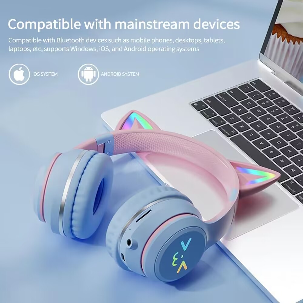 RGB Glow Earphones Wireless Ea - Esports Gaming Headphones 评论和价格