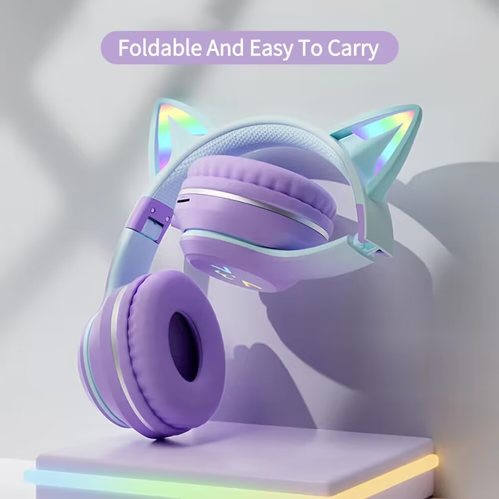 RGB Glow Earphones Wireless Ea - Esports Gaming Headphones 评论和价格