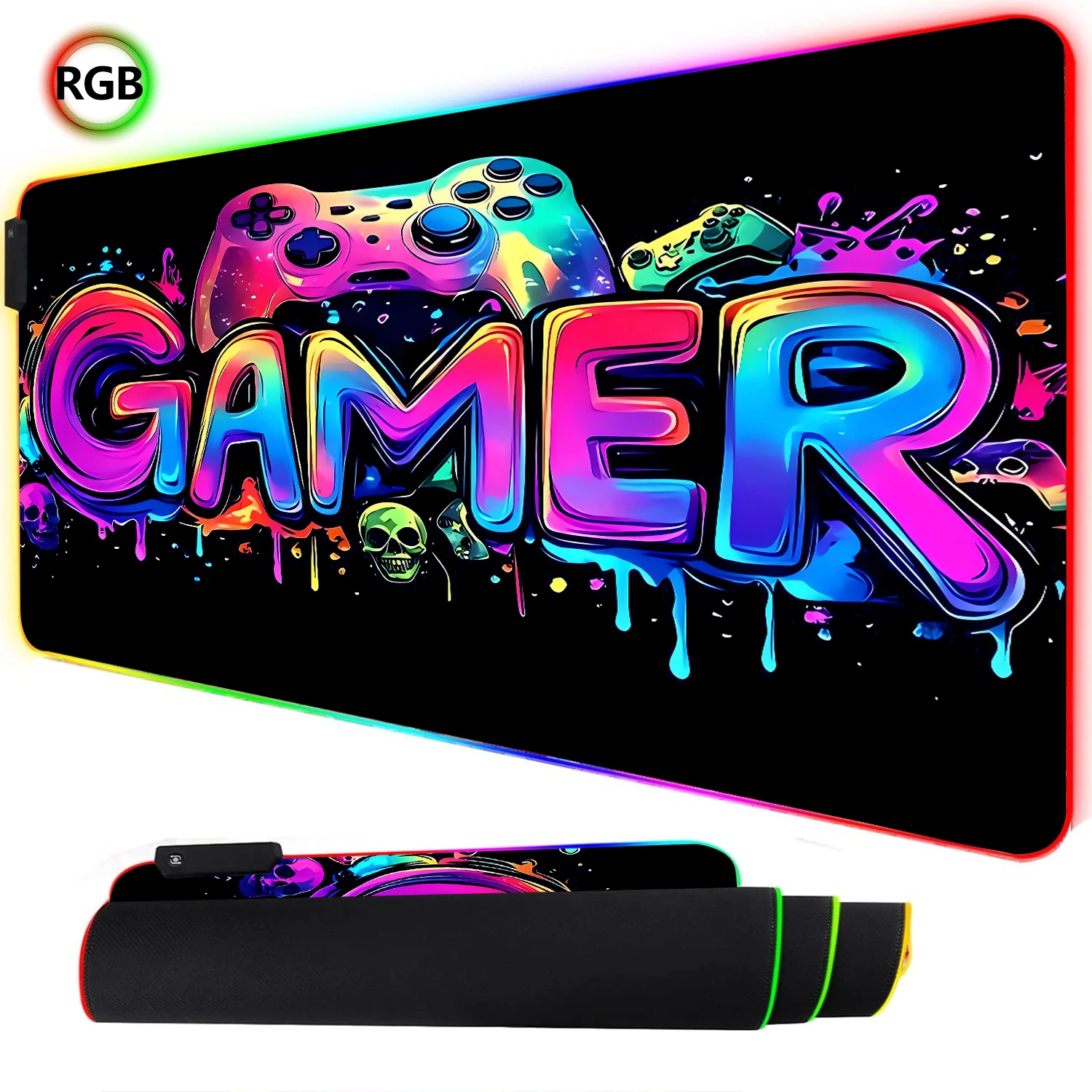 RGB Neon Gaming Controller Art - Esports Gaming Stocks 评论和价格