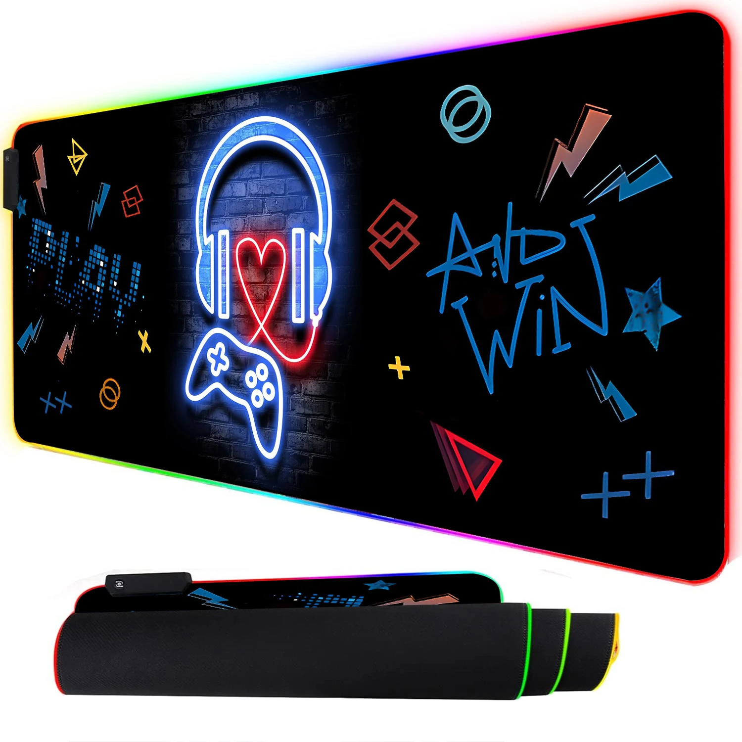 RGB Neon Gaming Controller Art - Esports Gaming Stocks 评论和价格